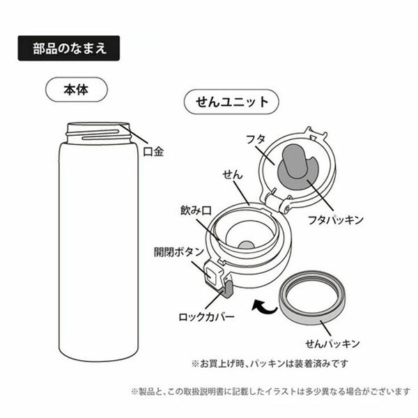 モフサンド mofusand ステンレス ワンプッシュ ボトル 53-4009 水筒 保温 保冷 猫 にゃんこ 350ml まほうびん スリム 出発進行