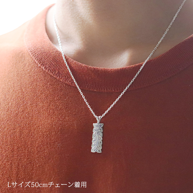 ハワイアンジュエリー ネックレス シルバー マイレリーフ シルバー ネックレス 刻印 無料 誕生石入れ可 Lサイズ シルバー925 ギフトラッピング可能 メンズ レディース 誕生日 プレゼント ハロウィン 【品番：CG-SP11009】