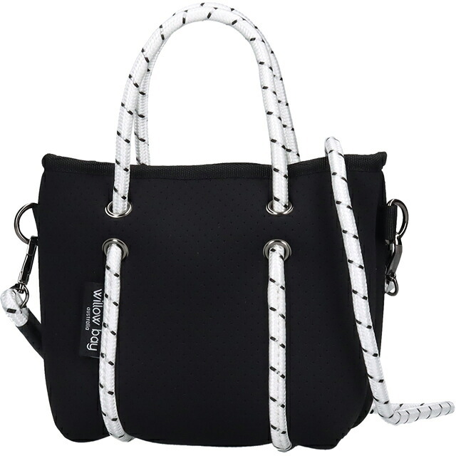 ウィローベイ ショルダーバッグ レディース ブランド WILLOWBAY ブティックタイニー マザーズバッグ  2WAY BLACK