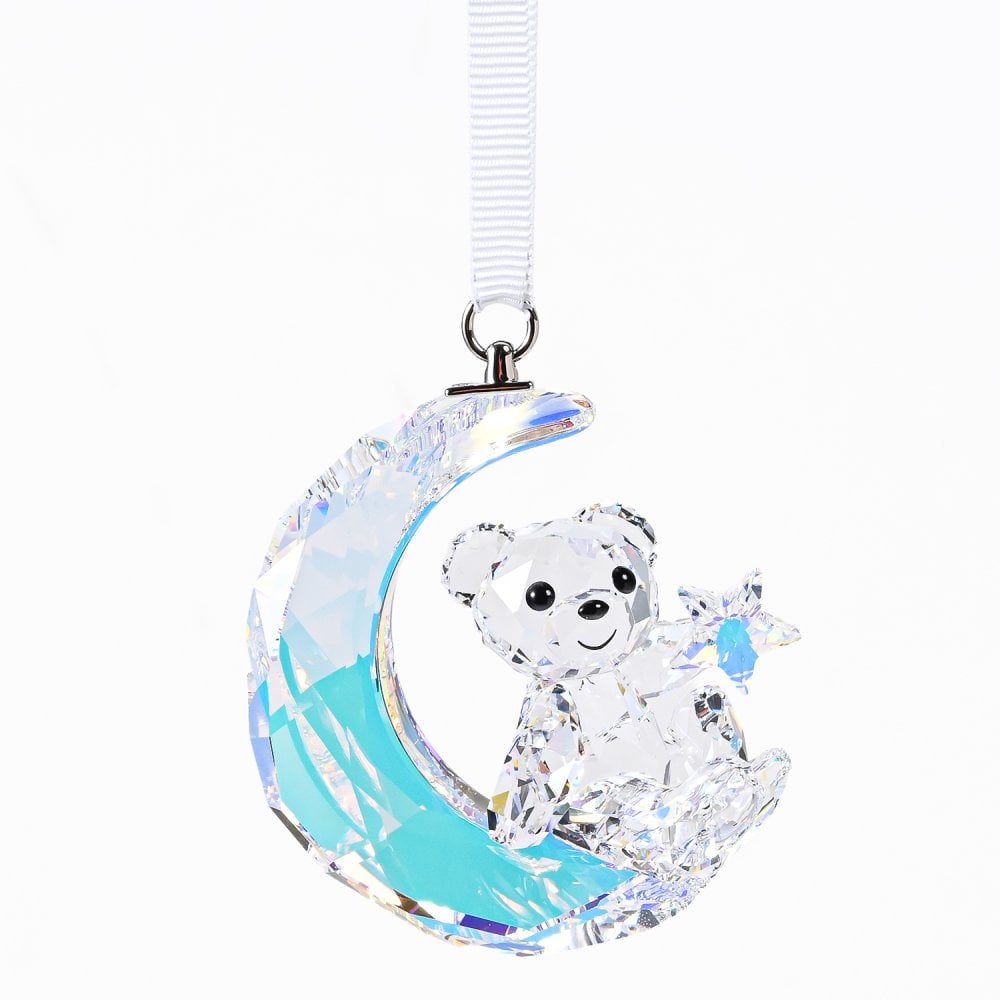 スワロフスキー SWAROVSKI オーナメント Krisベア Moon 三日月と星 月 ムーン スター クリア 5732106 インテリア オブジェ 置物 母の日 即日発送【スペシャルラッピング660円(別売り)】 成人祝い