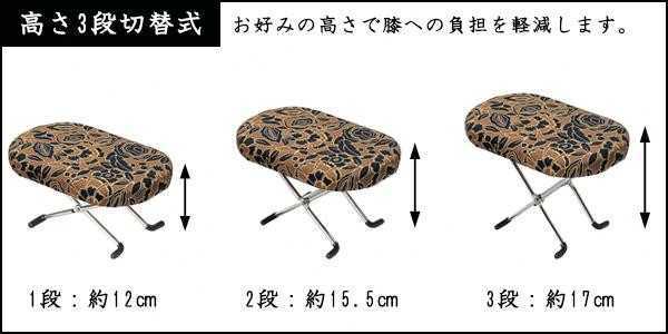 正座椅子 3段切替式 携帯用 椅子 膝痛 腰痛 対策 日本製 和室 法事 冠婚葬祭 お稽古 習い事 正座いす 折りたたみ コンパクト 持ち運び らくらく 正座椅子 青無地