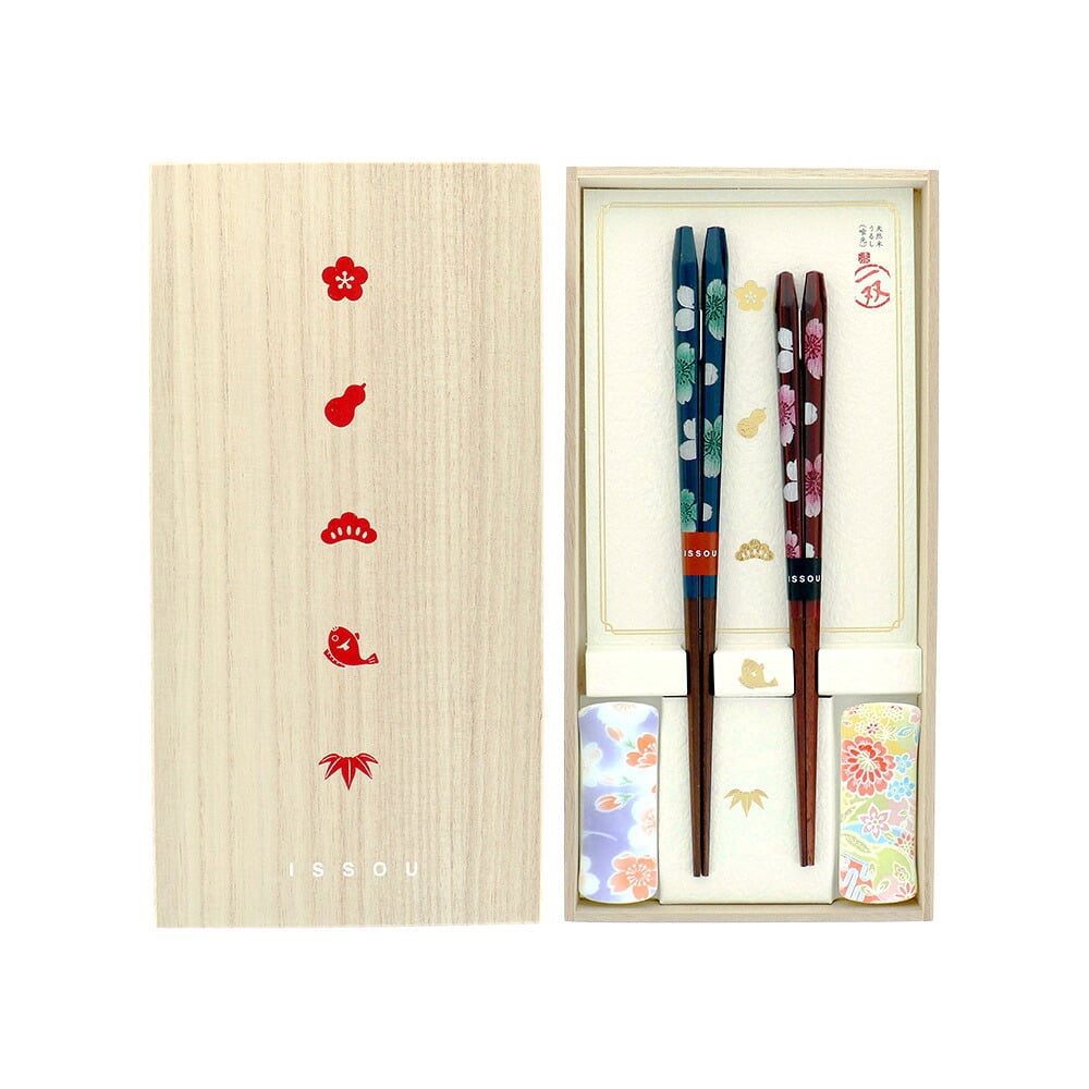 箸 箸置き 名入れ 二膳 ギフトセット お箸 セット ペア 桐箱 桜彩 潮風 ほのか 暁月 サクラ 桜 高級 夫婦箸 和食器 食洗機対応 ギフト プレゼント 金婚式 銀婚式 記念 記念品 お祝い 敬老の日 新居 両親 結婚祝 長寿祝 結婚記念日 国産 ピンク ブルー グリーン ゴールド