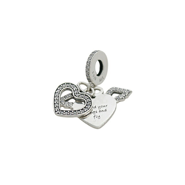 パンドラ PANDORA Heart and Angel Wings ブレスレットチャーム ダングルチャーム レディース 798485c01 シルバー