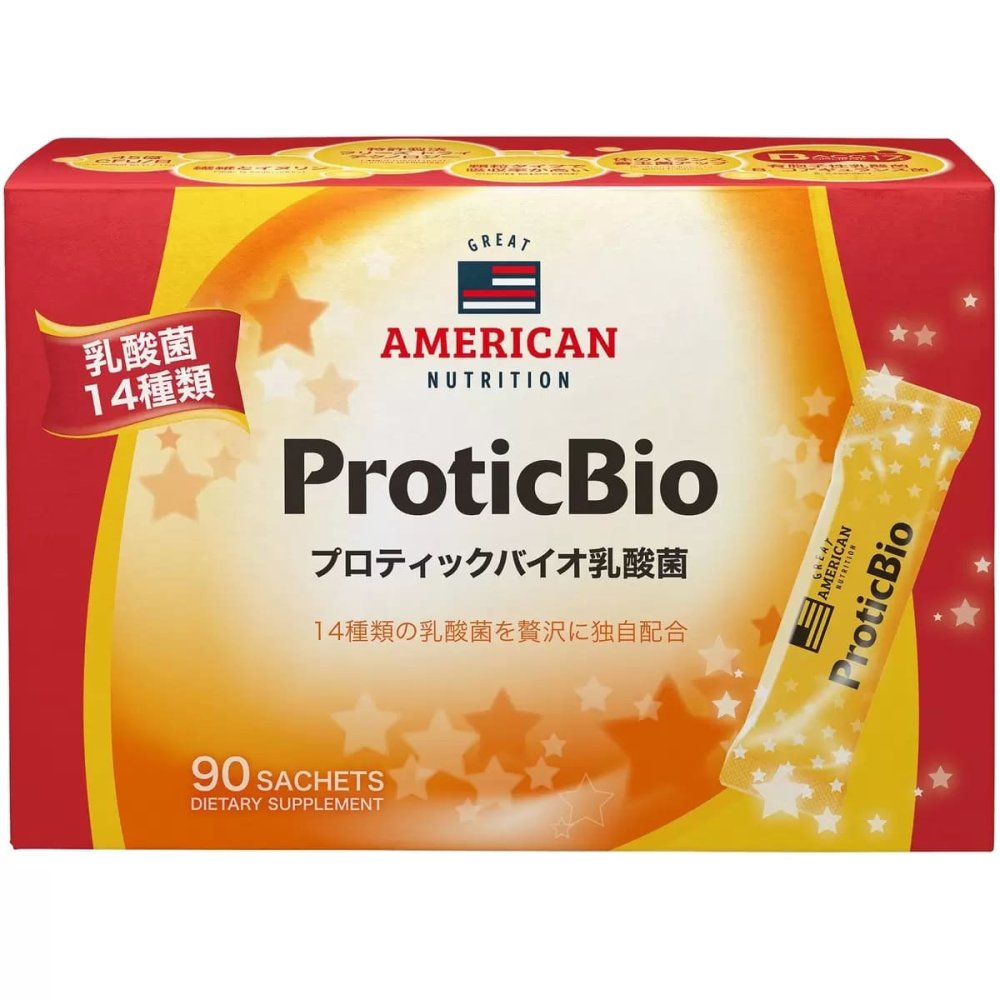 プロティックバイオ （PROTICBIO）乳酸菌　14種類の乳酸菌 　個包装　スティックタイプ　3g×90包　1日安量:1?3包 1歳以上　健康サポート　台湾　#12243　健康食品　家族　シェア プレゼント [賞味期限 2028.03.06]