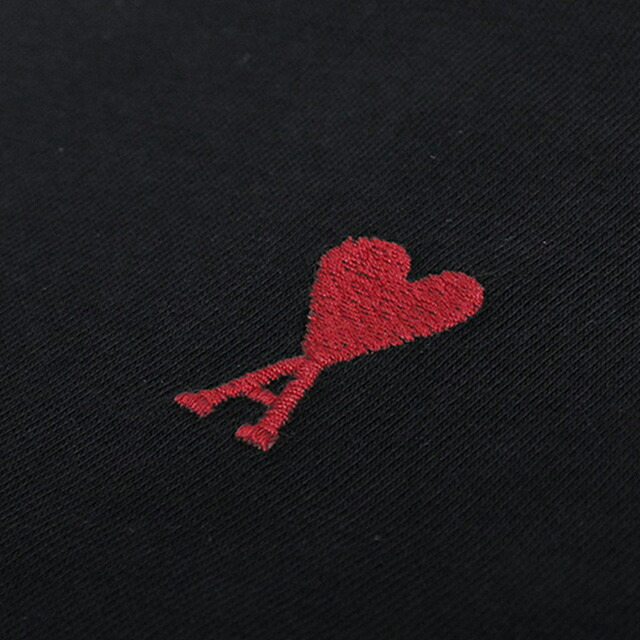 アミパリス AMI PARIS Ami de Coeur パーマネントコレクション Tシャツ BFUTS035-001-XS ユニセックス ブラック Tシャツ