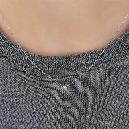 【無料ラッピング】 ヨンドシー 4℃ ネックレス K10ホワイトゴールド ダイヤモンド レディースブランド 正規品 新品 ギフト プレゼント 人気 おすすめ 誕生日 記念日 クリスマス 送料無料