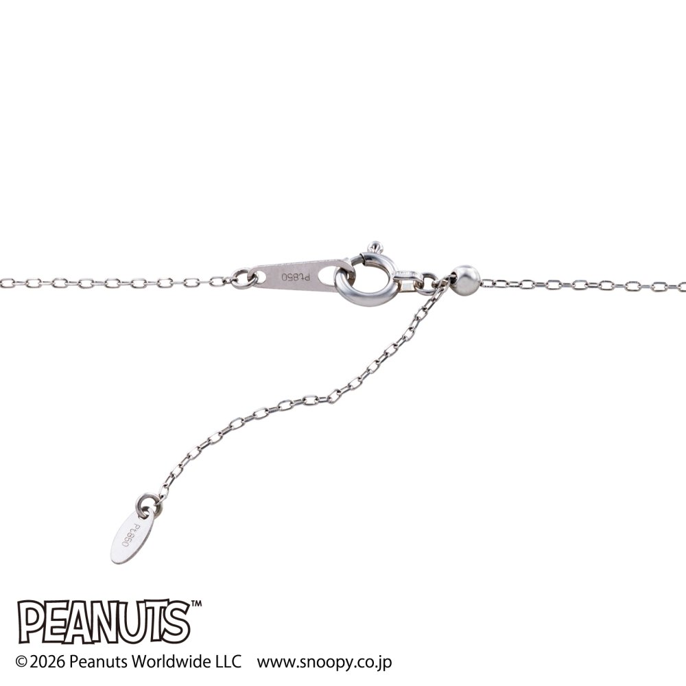 【受注生産品】【送料無料】 スヌーピー ダイヤモンド レディースネックレス PEANUTS プラチナ ラボダイヤ ブランド おしゃれ かわいい アクセサリー 10代 20代 30代 40代 50代 レディース 女性 誕生日 記念日 プレゼント ギフト ホワイトデー 母の日 white clover ホワイトクローバー