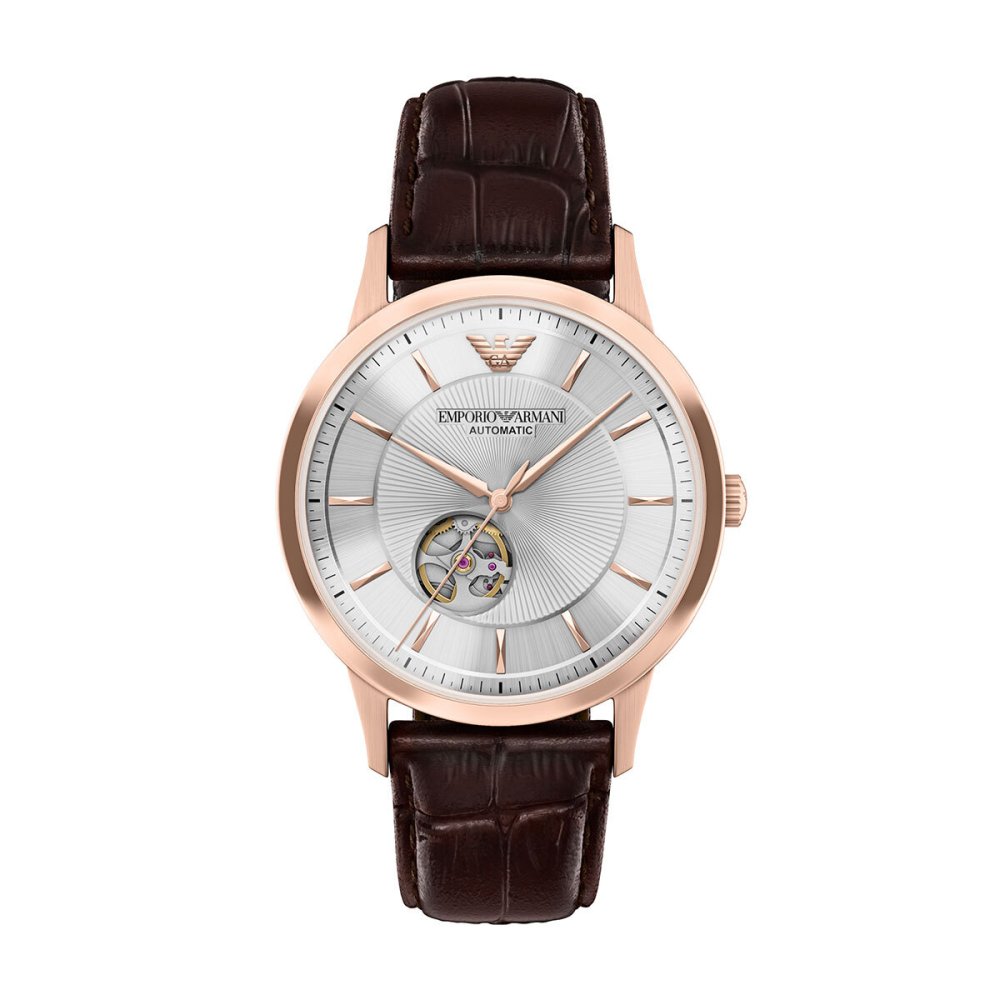 エンポリオアルマーニ EMPORIO ARMANI 腕時計 メンズ 自動巻き レザー AR60098【2026 新作】