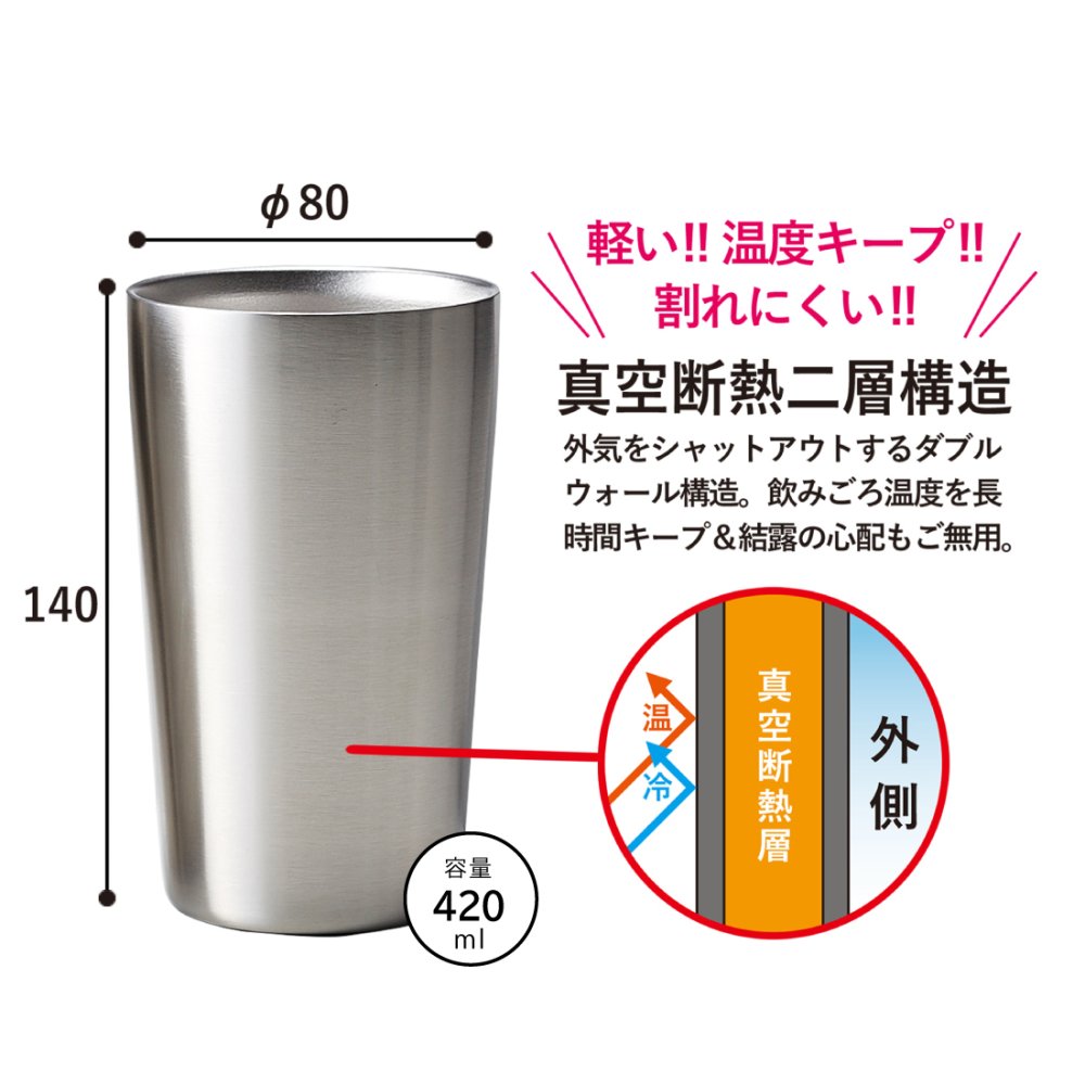 卒団・卒部の記念品に オリジナル オーダーメイド【10点から】卒団・卒部記念タンブラー420ml（真空断熱二層構造）名入れ・記念品　トロフィー　【周年】【記念】【卒業】【サークル】【オーダーメイド】【イベント】【開店】