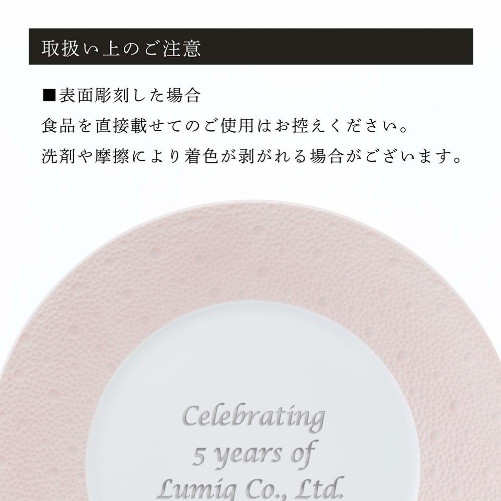 BERNARDAUD ベルナルド エキュム ローズ デザートプレート 21 cm 単品 名入れ彫刻代込み 名前 彫刻 刻印 お祝い プレゼント ギフト 記念日 高級 ブランド 開店祝い 新築祝い 誕生日 法人 お皿 プレート インテリア ピンク ウェルカムボード
