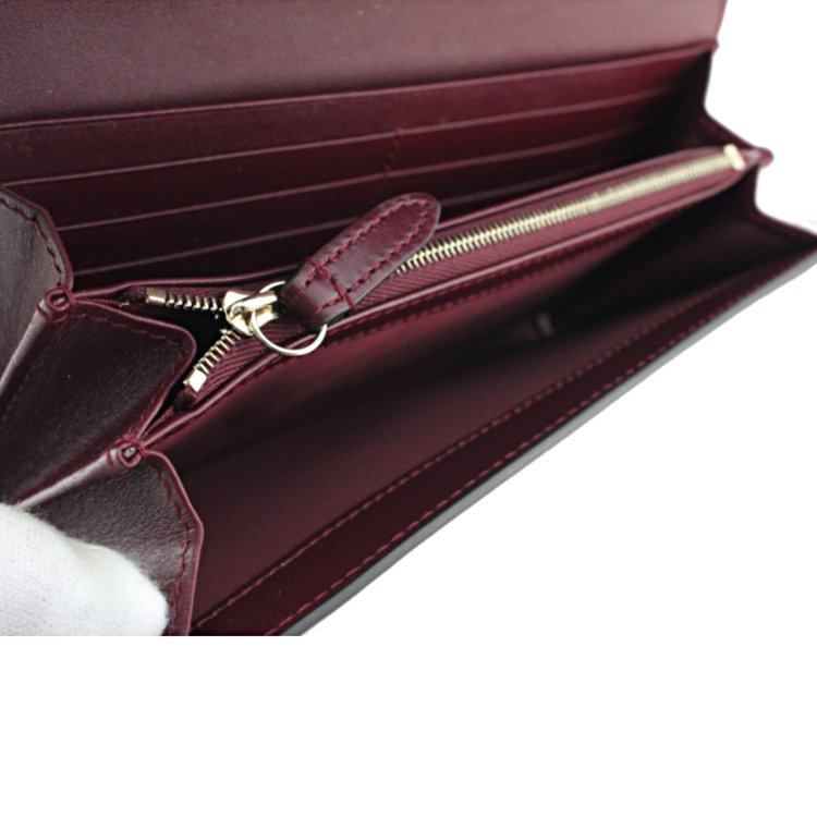 【希少モデル】グッチ GUCCI 財布 レディース 長財布 フラップ長財布 グッチシマ ボルドー 847210 ブランド ギフト プレゼント【送料無料】