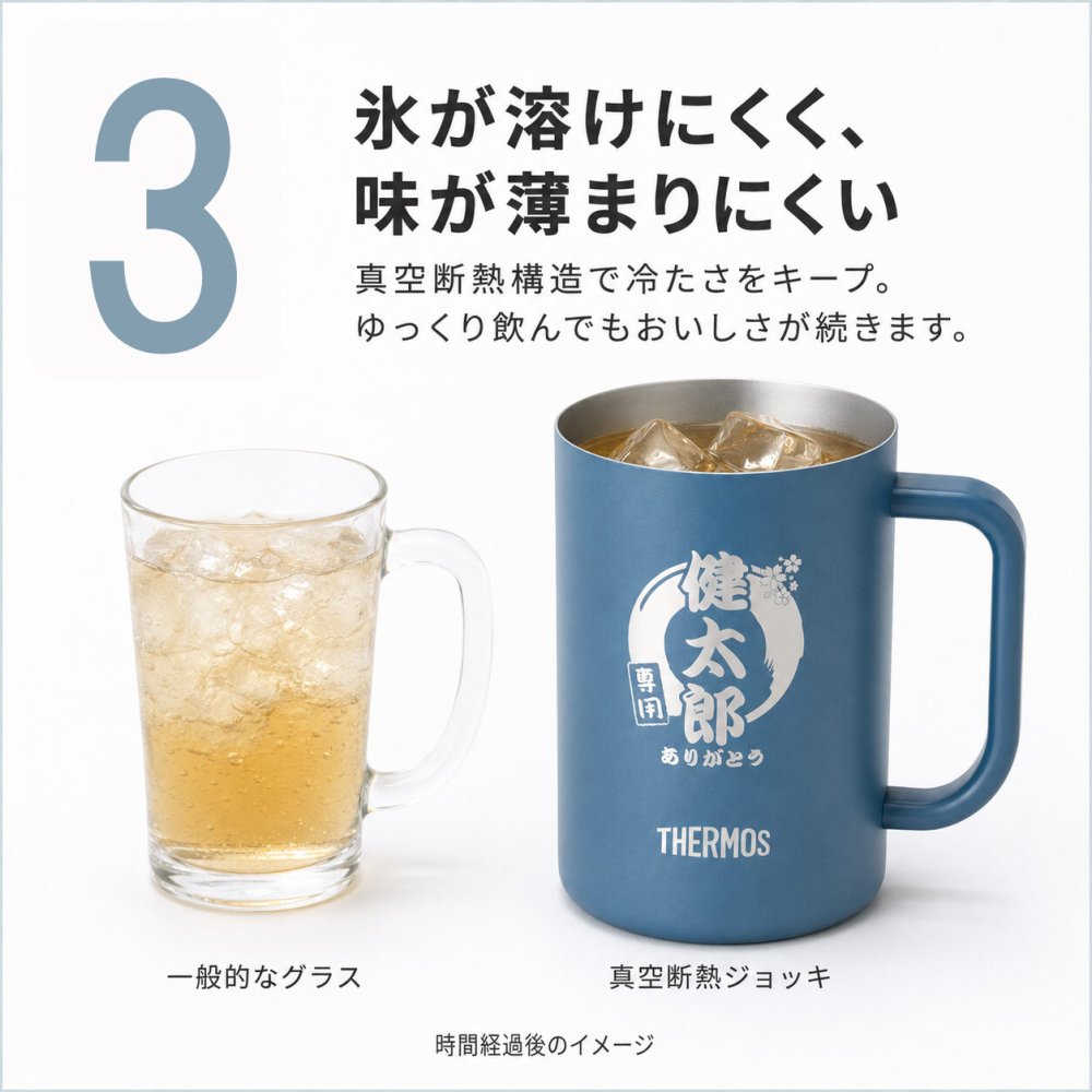ジョッキ ステンレスジョッキ 真空断熱ジョッキ ビールジョッキ タンブラー サーモス THERMOS jdk-601c 名入れ 名前入り 名前 ネーム 名入り 名入れ無料 名前入れ 名入れギフト 記念 記念品 還暦祝い 退職祝い 卒業 卒業記念品 定年