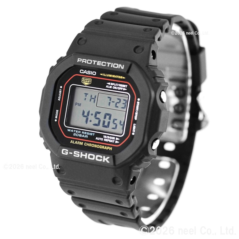 G-SHOCK デジタル カシオ Gショック CASIO 腕時計 メンズ DW-5600RL-1JF 初代G-SHOCK ブランドカラーモデル オールブラック