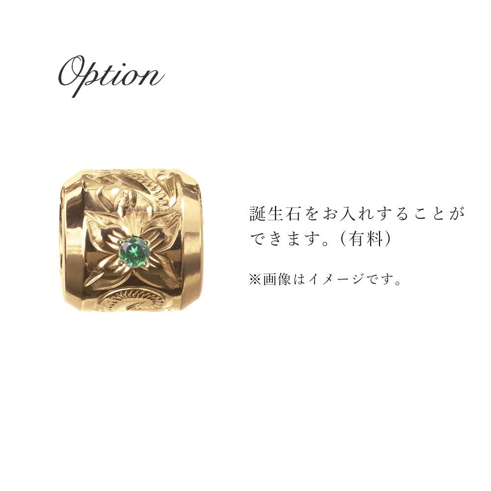 金属アレルギー対応 ペンダントトップ ハワイアンジュエリー 純チタン ゴールドカラー ペンダントトップ 誕生石 バレル Sサイズ チェーン別売り イオンプレーティング メンズ レディース プレゼント ハロウィン 【品番：TIP403S-RYP】