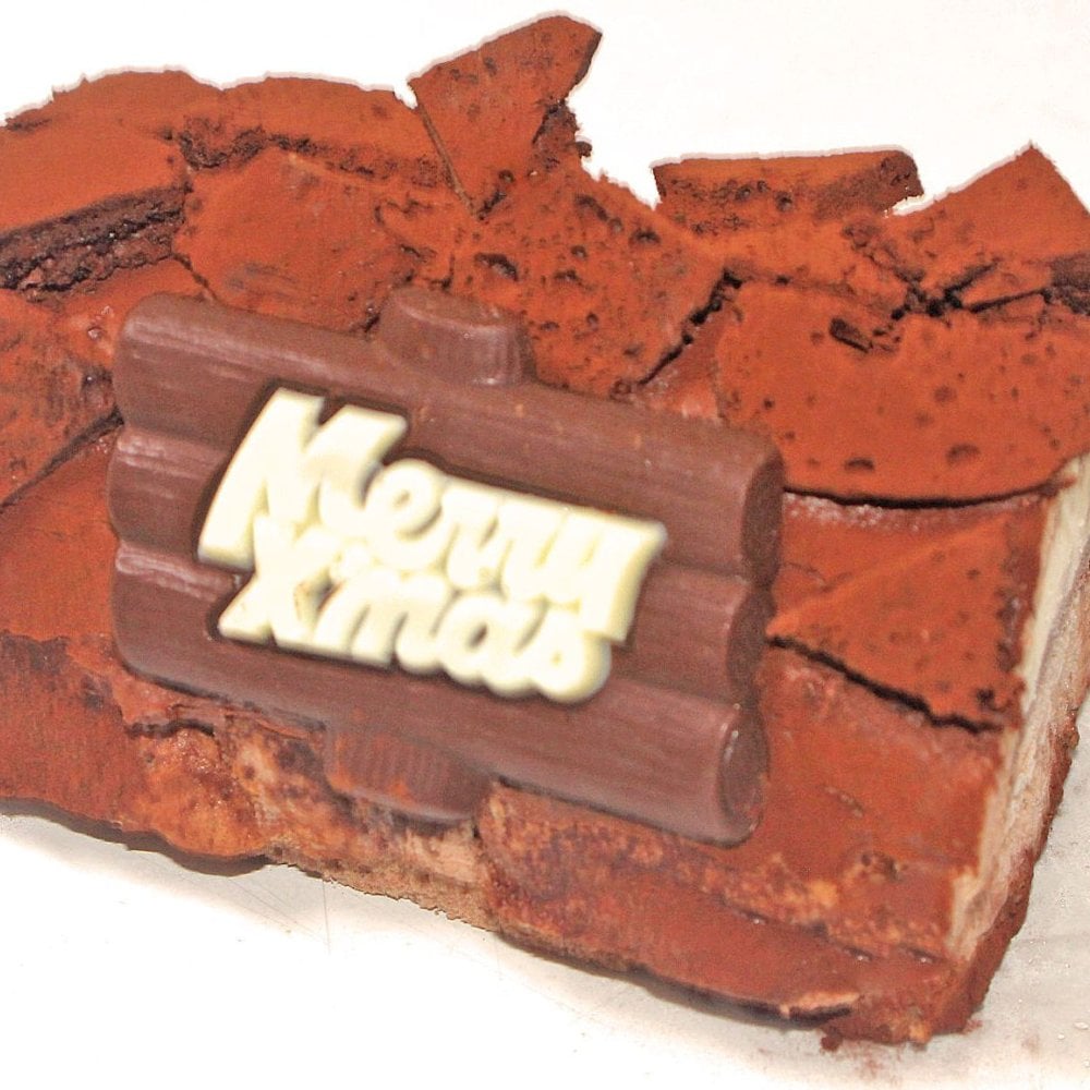 クリスマスチョコレートアイスロールケーキ［クリスマスケーキ クリスマスデコレーション クリスマスロール コンパクトサイズ］