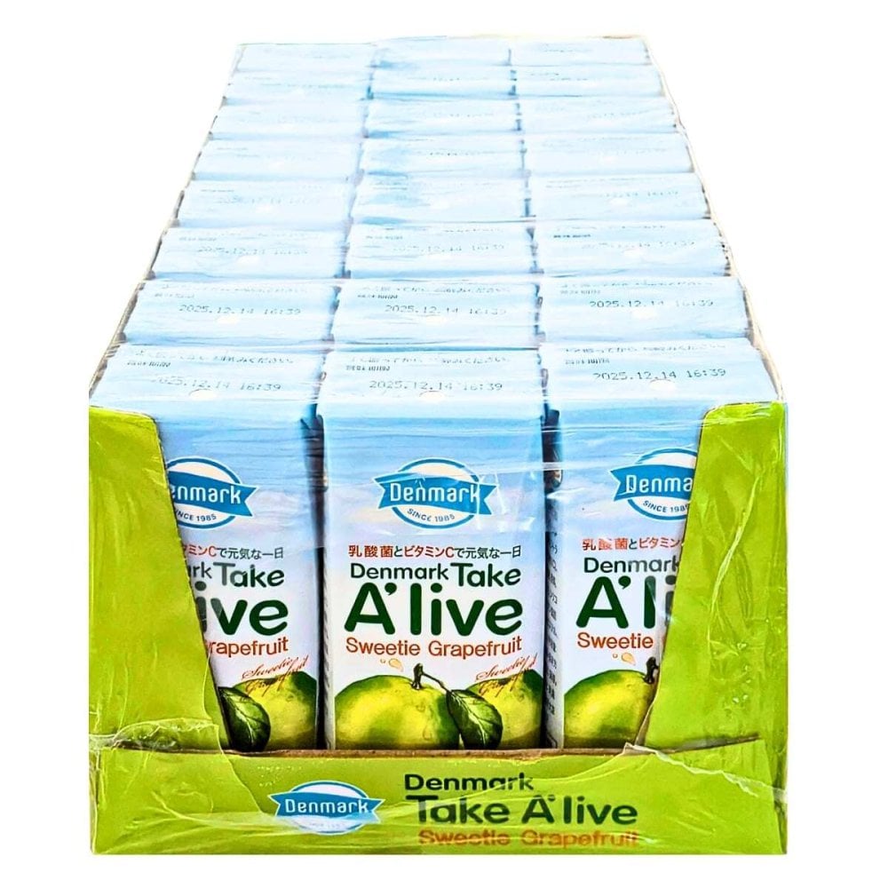 テイクアライブ スウィーティー グレープフルーツ 200ml×24本 紙パック 果汁3% 乳酸菌飲料 ビタミンC ドリンク ジュース 箱買い 韓国 Denmark Take Alive