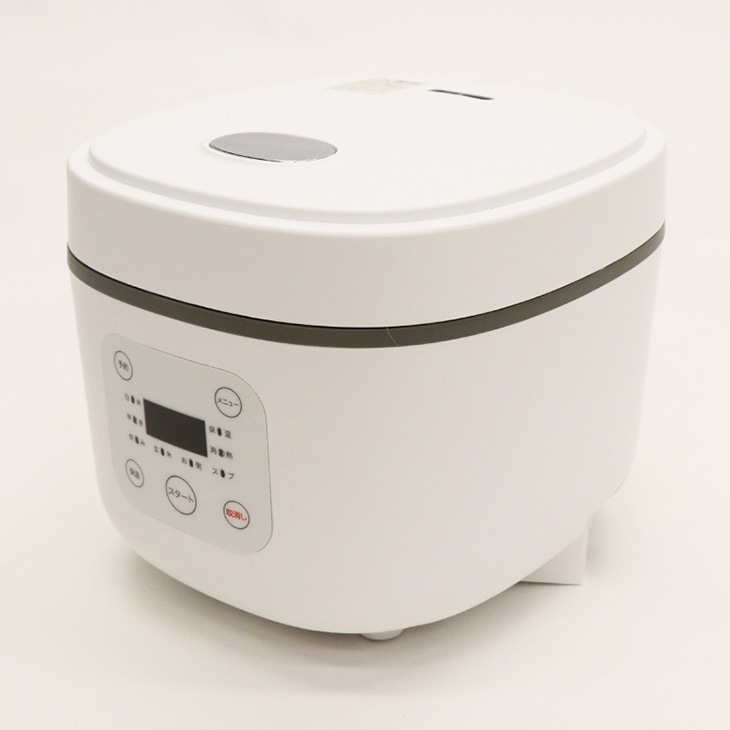 簡単炊飯器コンパクトライスクッカー HK-CRC03WH　送料無料