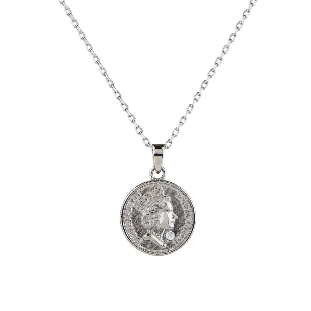 コインネックレス (エリザベス女王／英国王室紋章) Coin Necklace PUPE128 Dress Up ドレスアップ