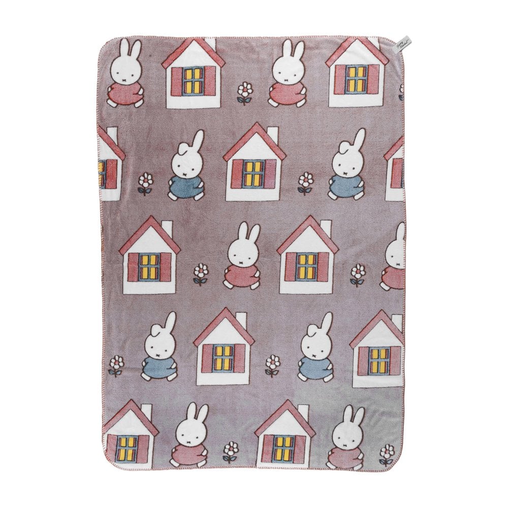 ミッフィー ブランケット miffy 大判 毛布 ひざ掛け 蓄光 光る L ベッド 寝室 お昼寝 120×160cm 大きめ キャラクター おしゃれ かわいい 防寒 寒さ対策 暖かい あったか ふわふわ ポリエステル 洗える Dick Bruna ファニーブランケット 誕生日 プレゼント ギフト 秋 冬