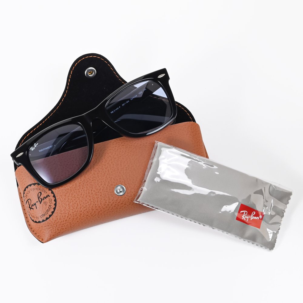 レイバン Ray-Ban サングラス オリジナル ウェイファーラー 52サイズ ローブリッジフィット アジアンフィット ウェリントン スクエア型 男女兼用 メンズ レディース ブルーグレー RB2140F 901 64 52 150 1N 【スペシャルラッピング660円(別売り)】送別会 誕生日 お中元 結婚祝い 結婚式 高級 父の日 母の日 ホワイトデー