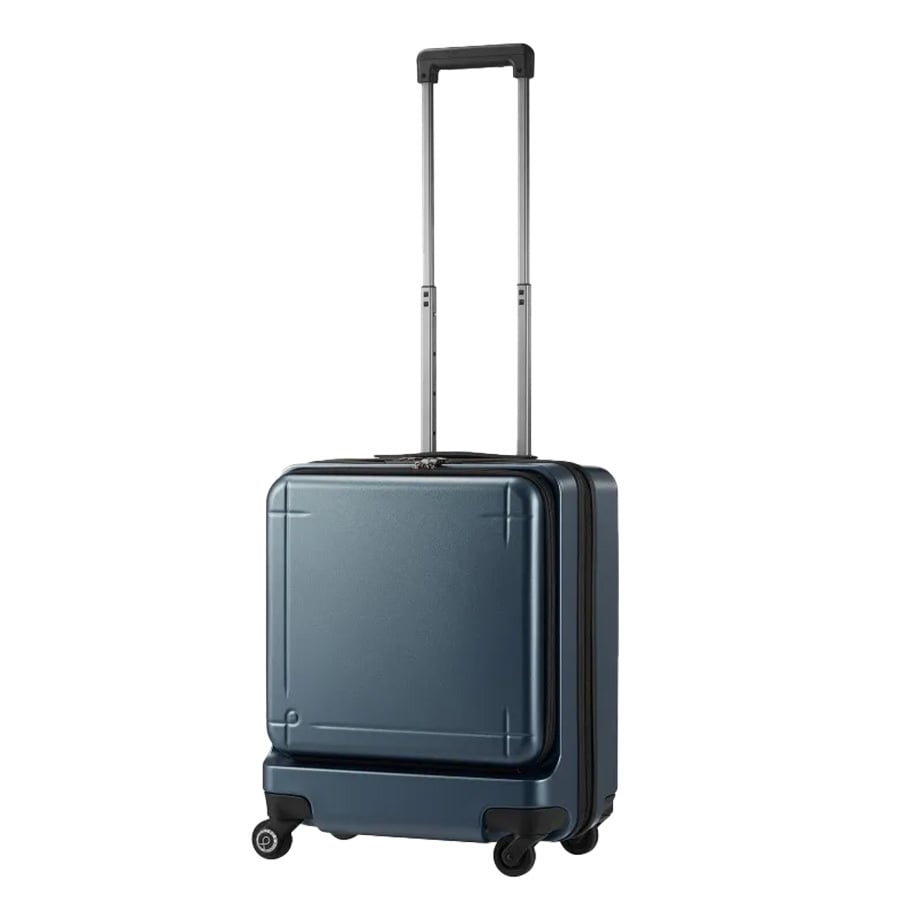 【PROTECA】 02961 マックスパス3 スーツケース42L キャリーケース 機内持ち込み フロントオープン 日本製 プロテカ 1-3泊 出張 ガンメタリック ストッパー付き