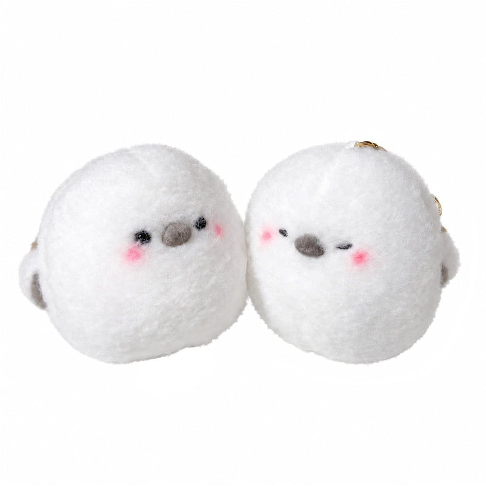 ぬいぐるみ マスコット 動物 シマエナガ 鳥 可愛い かわいい [ エール ぱたぱた！シマエナガ マスコット 〜ほわほわ〜 ]  キーホルダー おもちゃ 3歳 4歳 5歳 6歳 子供 キッズ