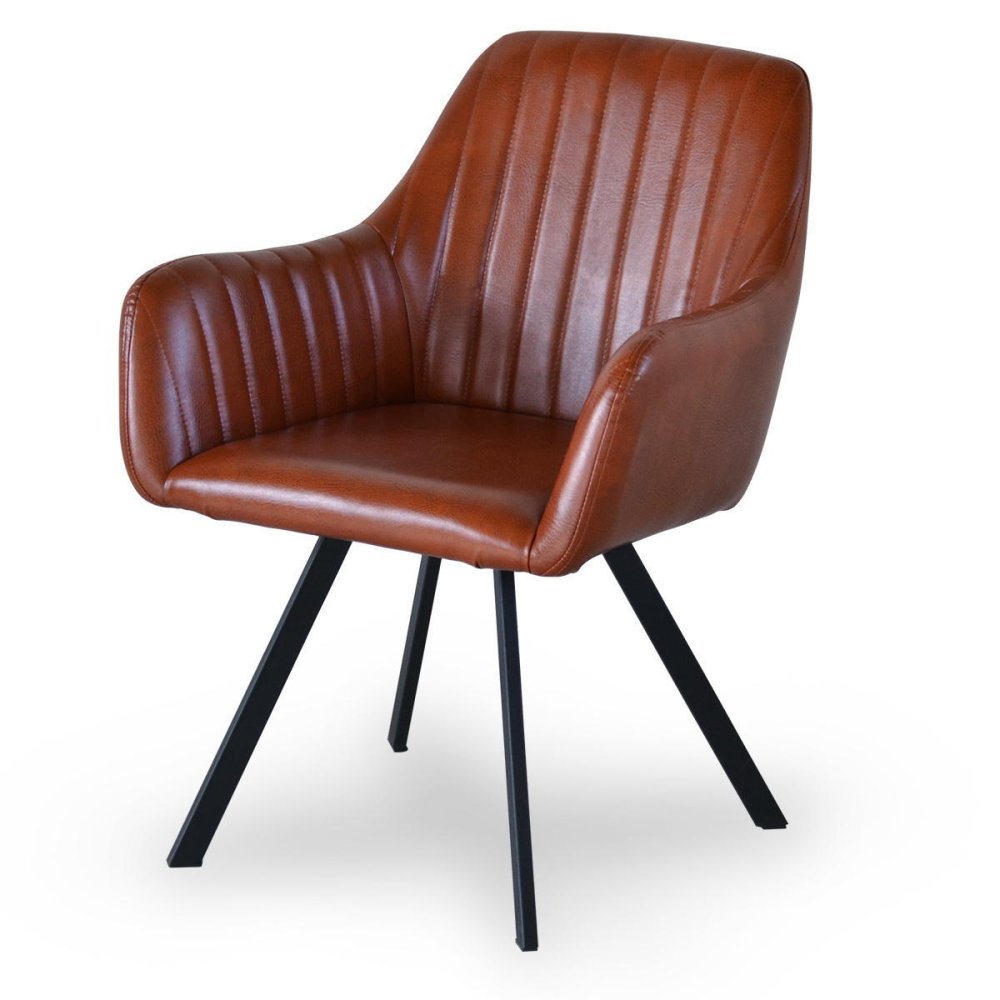 モダンクラブチェアー ONDC-0049 ブラウン ブラック 書斎 クラブチェア モダン 椅子 チェア レザーchair ダイニング シンプル アンティーク ソフトレザー 合皮張り chair ダイニングチェア レトロ おしゃれ 新生活