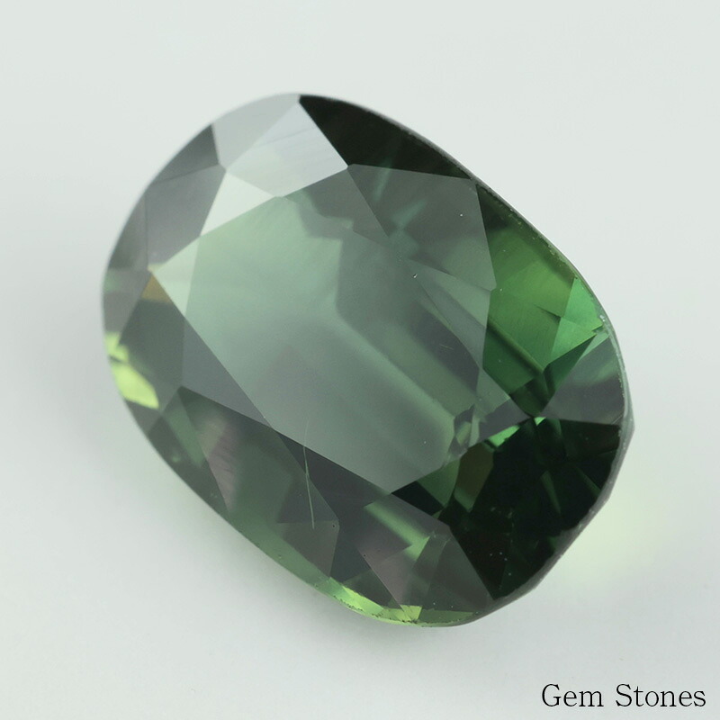 大粒 グリーンサファイア 3.790ct ルース 宝石 裸石 サファイア 緑 ダーク グリーン ジュエリー オリジナル 制作 コレクション 誕生石 9月 記念 お守り 誕生日