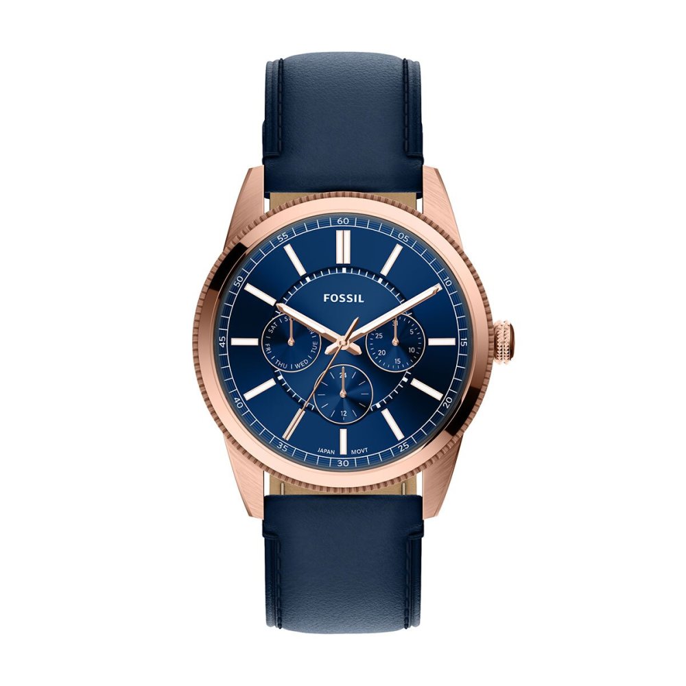 フォッシル FOSSIL 腕時計 メンズ PEARSON マルチファンクション アナログ ネイビーレザーウォッチ FS6196【2026 新作】