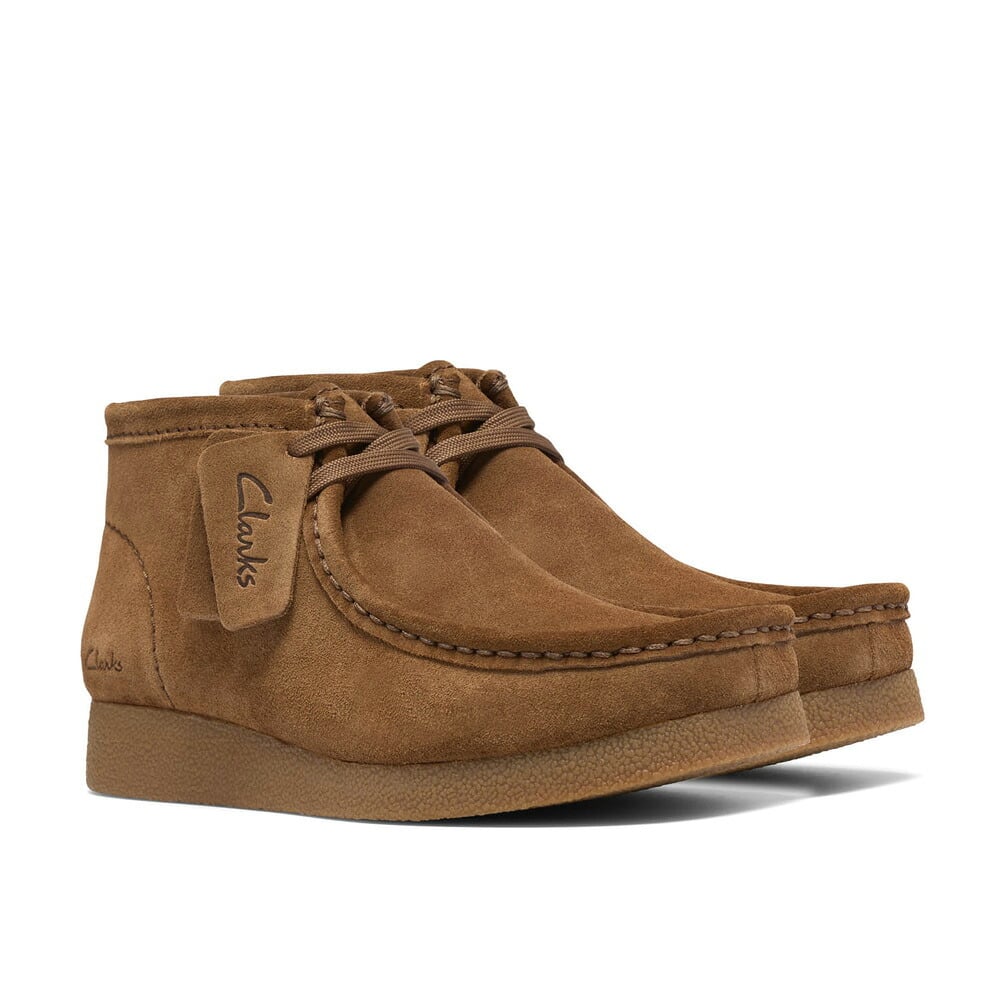クラークス ブーツ メンズ ワラビー エヴォ ブーツ 靴 モカシン ショートブーツ スエード Clarks 26329302 Wallabee EVO BT