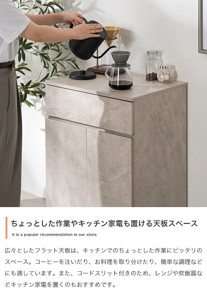 ゴミ箱付きキッチンカウンター 幅56cm×奥行42cm×高さ80cm コンパクト 大容量 ナチュラル パーティクルボード メラミン 組立品 使いやすく分別ラクラク 2連タイプと3連タイプの2種類をご用意しました 理想のキッチン空間を作り出します