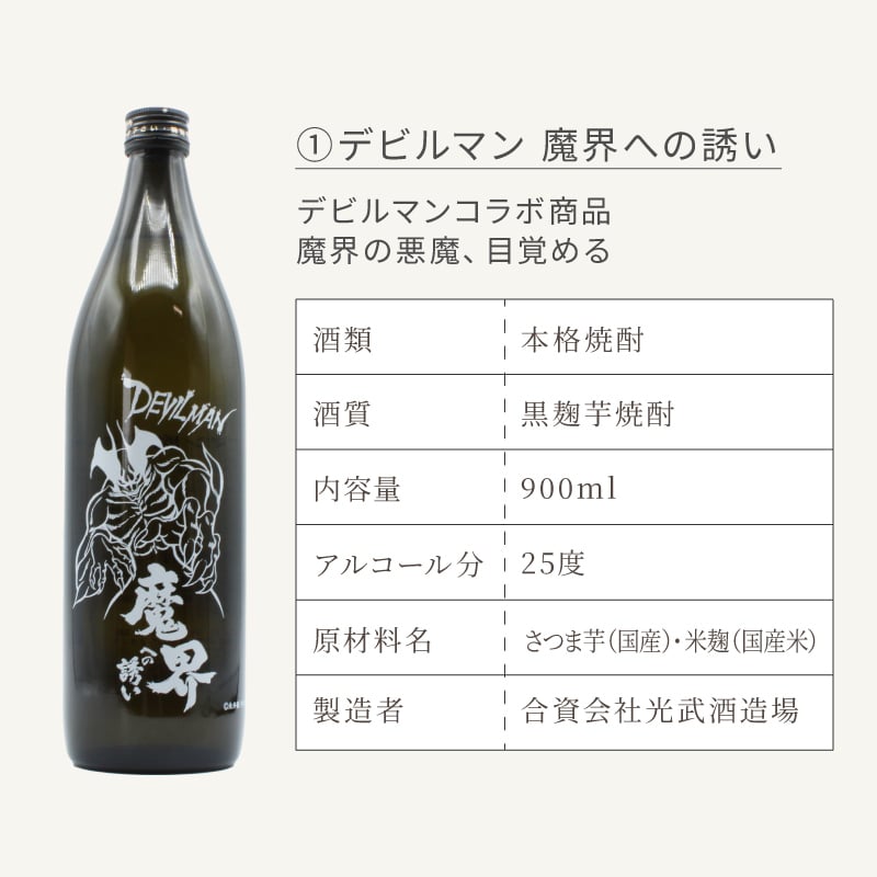 【永井豪シリーズ！お酒＆ ロックグラスセット 】名入れ 焼酎 魔界 梅酒 ギフト プレゼント 25度 芋 芋焼酎 麦 麦焼酎 グラス タンブラー ボトル 焼酎グラス グラス ロックグラス キューティーハニー デビルマン マジンガーZ 永井豪 還暦祝い  還暦 祝い 誕生日 定年 退職 卒業 父の日 女性 男性 女子