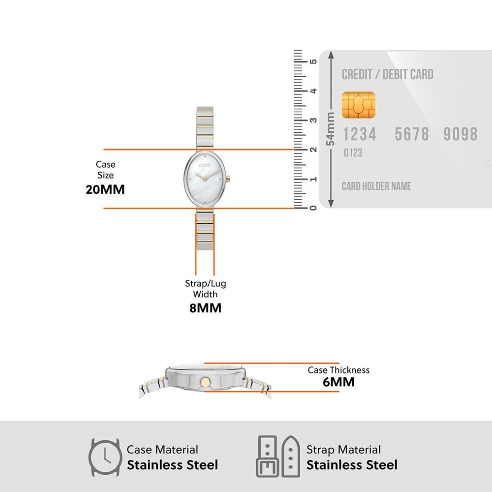 スカーゲン SKAGEN 腕時計 レディース 二針 ANITA OVAL ツートーン  SKW3198【2026 新作】