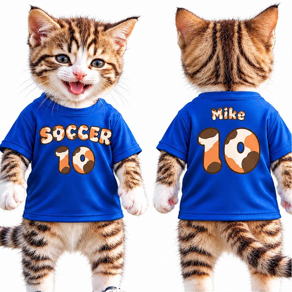 【ニャンとも可愛い】三毛猫フォント 半袖 Tシャツ 型 ユニフォーム ポリエステル100％ 全14色 サイズ 100cm～7L 名前入り 背番号 チーム名 サッカー バレーボール ママさんバレー 親子コーデ 応援Tシャツ 猫好き 名入れ フットサル キッズサイズ 大きいサイズ ビッグサイズ 文化祭 体育祭 クラスTシャツ※人間用です、ペット用品ではありません