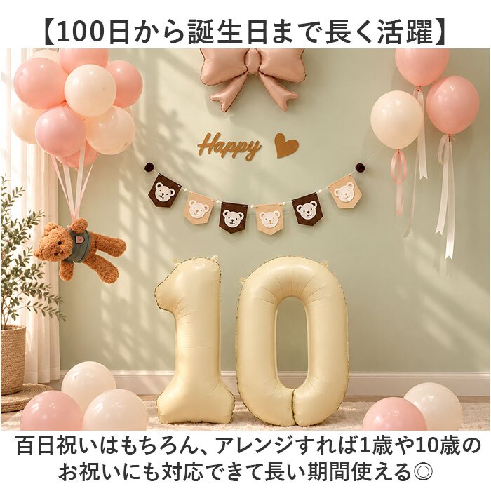 誕生日飾り付け 通販 ハーフバースデー 100日祝い飾り コンフェッティ スターガーランド 数字バルーン デコレーション バースデー パーティー 男の子女の子 1歳誕生日 おうちスタジオ 記念日フォト 室内装飾 インスタ映え 百日祝い