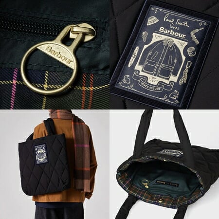 【即納】 【無料ラッピング】 ポールスミス Paul Smith トートバッグ Paul Smith loves Barbour キルティング 限定 軽量 ユニセックス メンズ レディース ブランド 正規品 新品 ギフト プレゼント 人気 おすすめ 誕生日 記念日 クリスマス 送料無料 psm522762