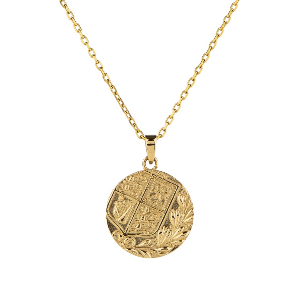 コインネックレス (英国国章の盾／セントジョージ)  Coin Necklac Dress Up ドレスアップe PUPE130