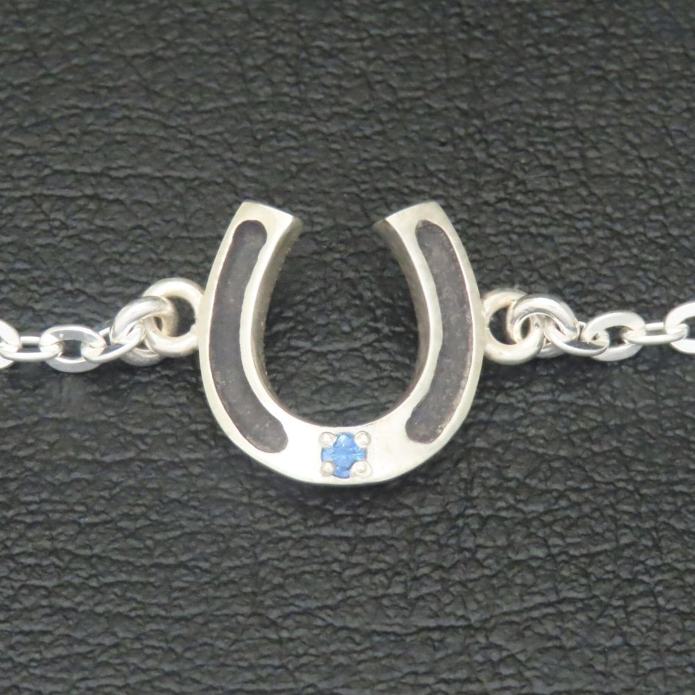ホースシューブレスレット シルバー925 【刻印無料】 馬蹄 馬蹄型 ホースシュー ブレスレット シルバーアクセサリー メンズ ユニセックス 選べる 天然石 誕生石 ハンドメイド 彫金 ジュエリーボックス 箱入り クリスマス 誕生日 プレゼント Grand Galleria グランドガレリア