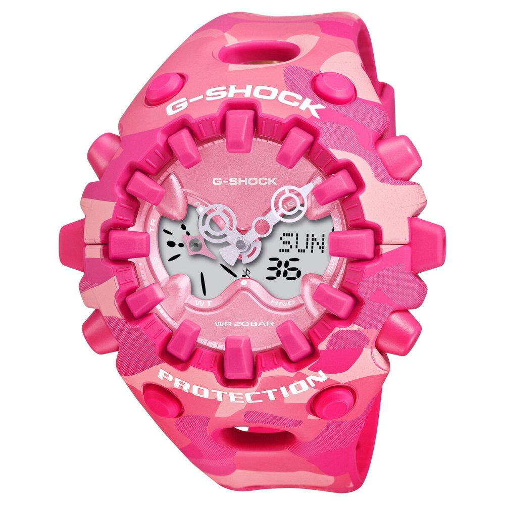 G-SHOCK カシオ Gショック CASIO アナデジ 限定モデル 腕時計 メンズ GA-V01CMG-4AJF BOLD CAMO Series COLOR CAMO ピンク【2026 新作】