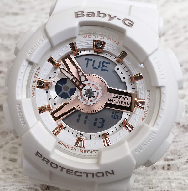 ペアウォッチ gショックG-SHOCK BABY-G  ペア腕時計 カシオ 2本セット  アナデジ GA-110RG-7AJF BA-110XRG-7AJF お揃い     新品　婚約　夫婦 高級　クリスマス プレゼント