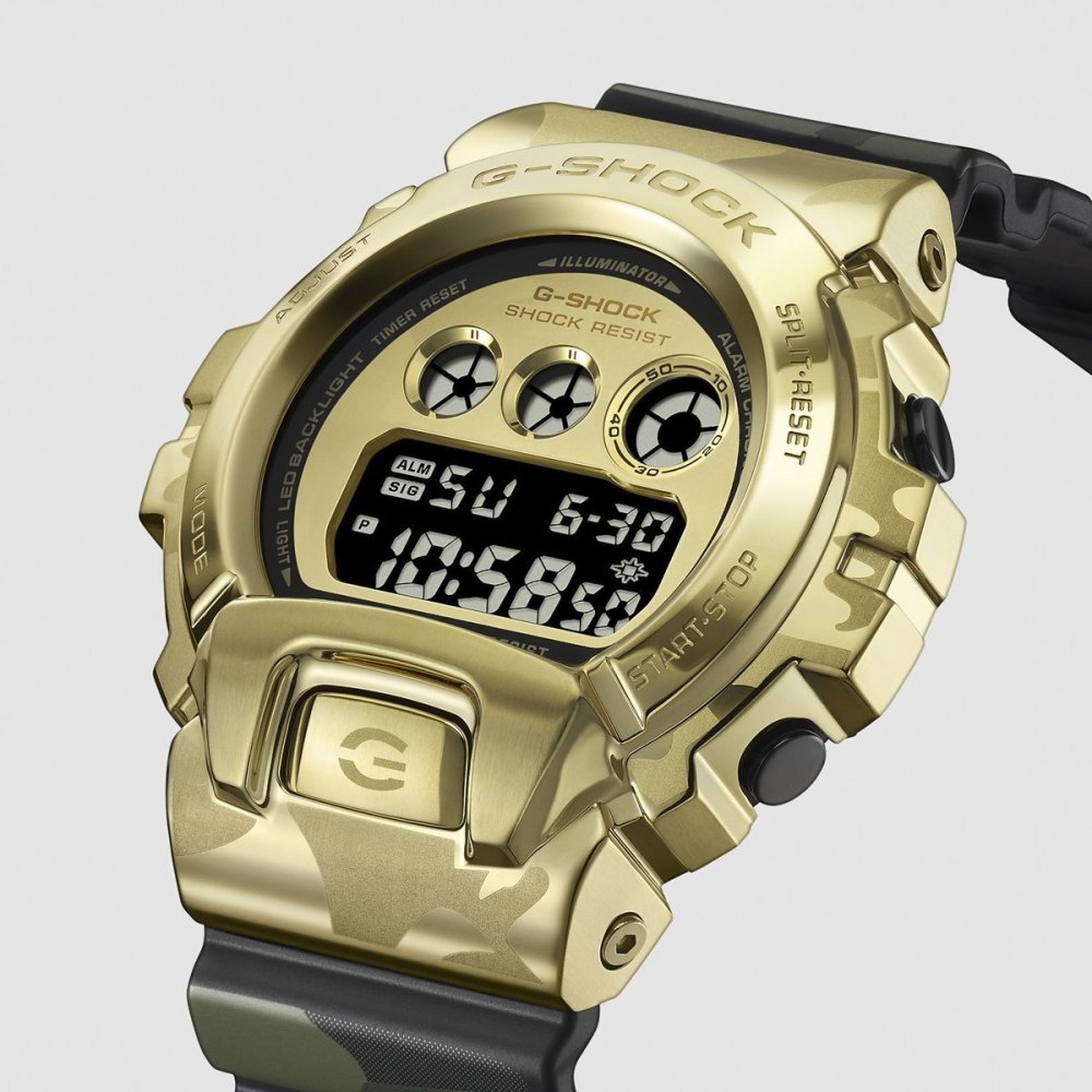 G-SHOCK カシオ Gショック CASIO デジタル 腕時計 メンズ GM-6900CMG-3JF BOLD CAMO Series CAMO AND GOLD【2026 新作】
