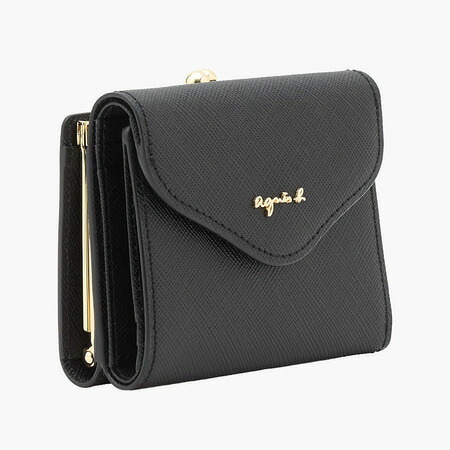 【無料ラッピング】 アニエスベー agnes b 財布 カードケース ミニ財布 レザー 三つ折りがま口 ミニ ウォレット ava ブラックブランド 正規品 新品 ギフト プレゼント 人気 おすすめ 誕生日 記念日 クリスマス 送料無料 abb522294