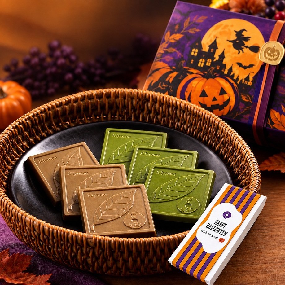 【早割10％OFF 10/10まで】ハロウィン 抹茶チョコレート ほうじ茶チョコ 9枚(6:3)入り 洋菓子 スイーツ 贈り物 お取り寄せ ギフト 誕生日 プレゼント 手土産 京都 高級スイーツ 食べ物 送料無料 板チョコ お返し お菓子 おしゃれ 人気 プチギフト 絶品スイーツ Halloween ハロウィン2026 (送料込み)