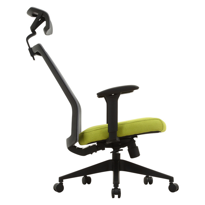 ヘッド付きハイバックチェア マスターIV ブラック・グレー・グリーン・ブルー 4色展開 オフィスチェア デスクチェア パソコンチェア 在宅ワーク おしゃれ シンプル 新生活 家具 インテリア 不二貿易