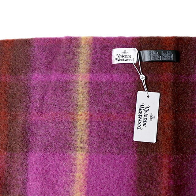 ヴィヴィアンウエストウッド VIVIENNE WESTWOOD CHUNKY SCARF マフラー 8103014F-W00ZJ-J401-FPP ユニセックスパープル マフラー