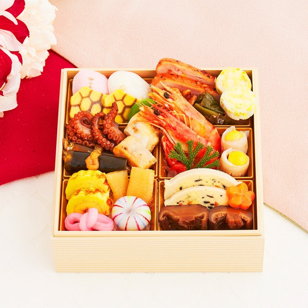 【12月29～30日お届け】2027年 プレミアム和風おせち - 奏 - 1～2人前 19品 一段重 祝い鯛 数量限定 お重 和風  お節 御節 料理