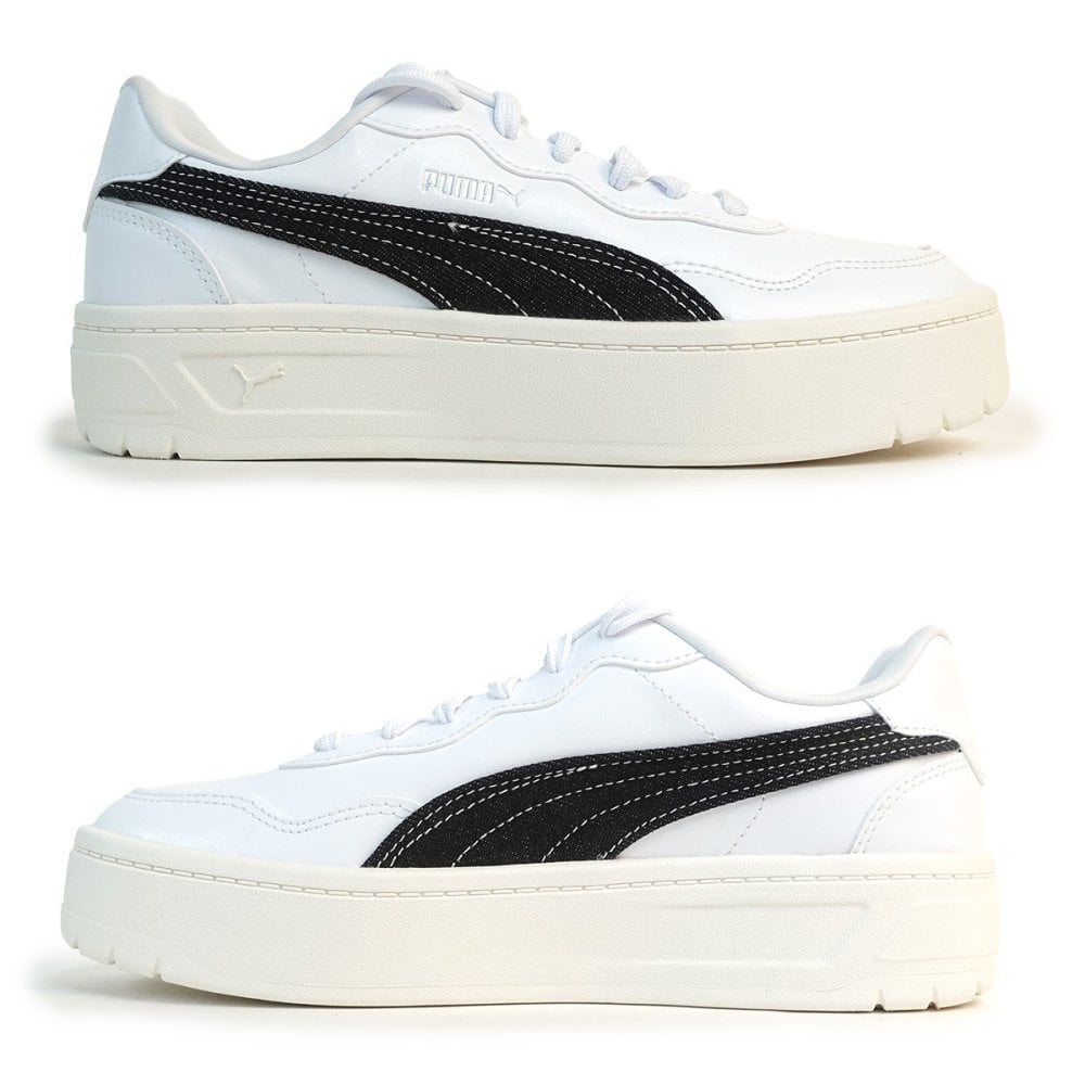 PUMA プーマ レディース スニーカー COURT LALLY SKYE DENIM 2 コート ラリー スカイ デニム 2 408863-01 ホワイト/ブラック