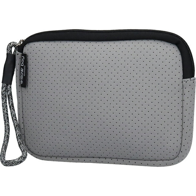 ウィローベイ ポーチ レディース ブランド WILLOWBAY リストレットクラッチ クラッチバッグ PEBBLE GREY