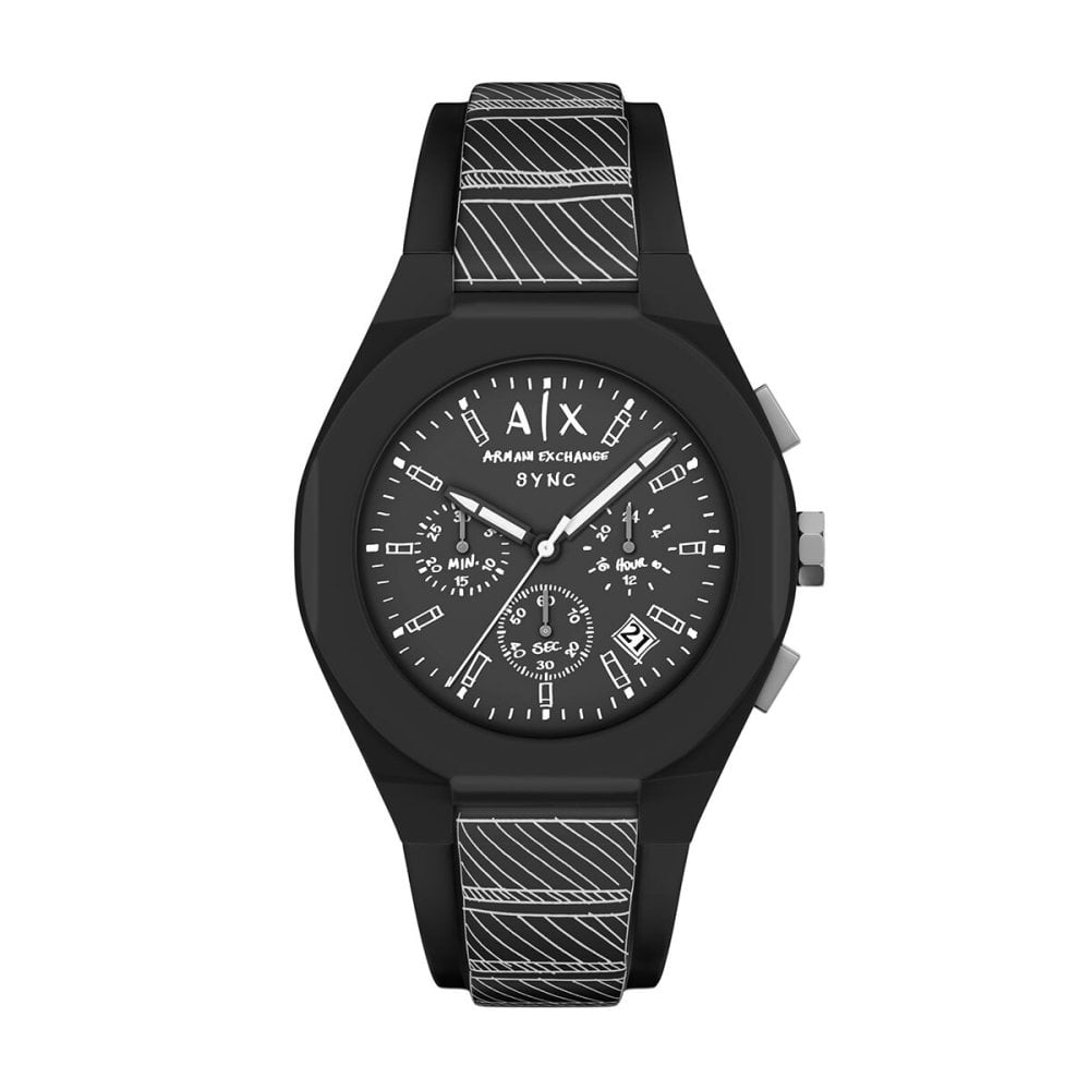 A|X アルマーニ エクスチェンジ ARMANI EXCHANGE 腕時計 メンズ クロノグラフ SYNC シリコン AX4174【2026 新作】