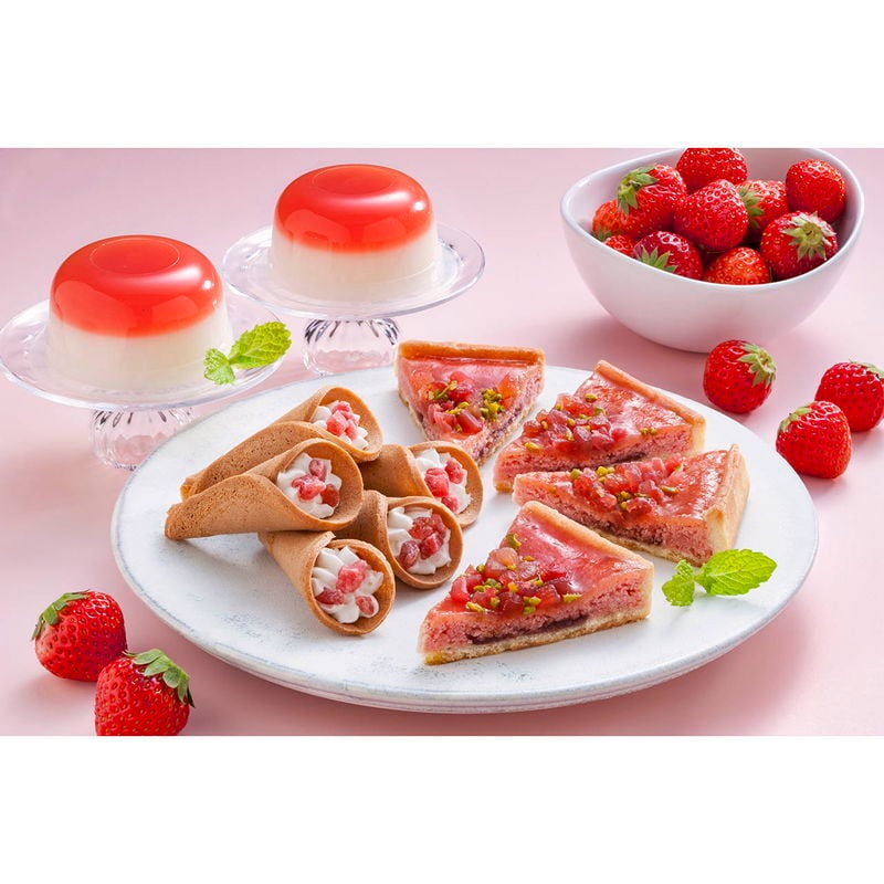 いちごに恋するスイーツ詰合せ (YJ-PTF) [お中元][お歳暮] ※送料無料(北海道・沖縄・離島への配送不可)